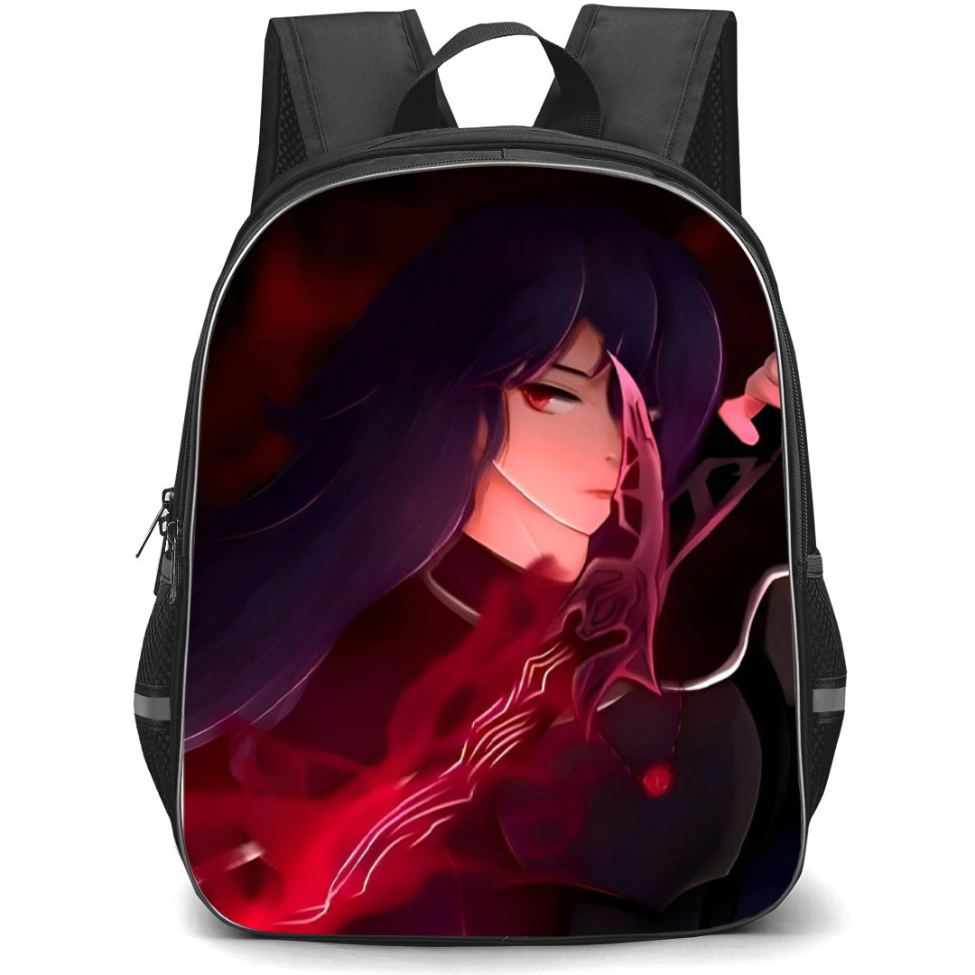 The Beginning After The End Caera Denoir Backpack StudentPack - Caera Denoir Fan Art Red Effect Poster