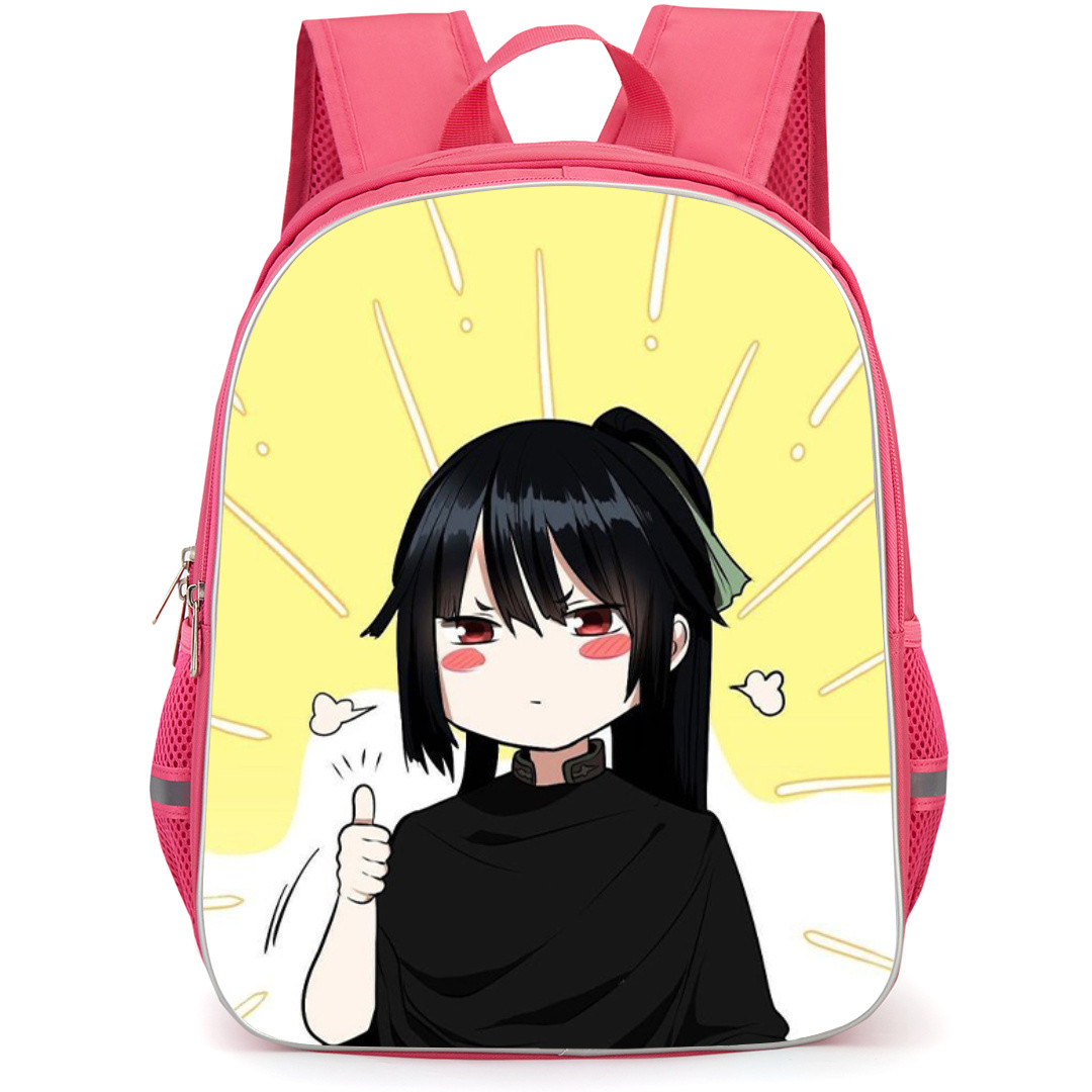 The Beginning After The End Jasmine Backpack StudentPack - Jasmine Portrait Anime Art On Yellow Background