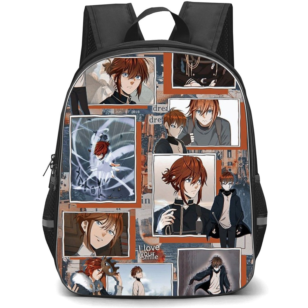 The Beginning After The End Arthur Leywin Backpack StudentPack - Arthur Leywin Collage Gray Poster