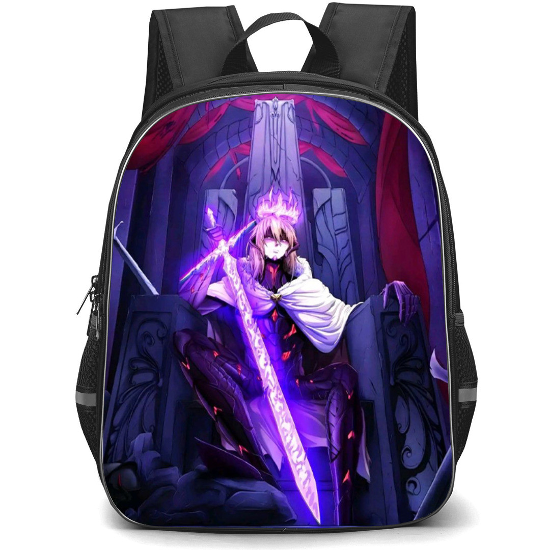 The Beginning After The End Arthur Leywin Backpack StudentPack - Arthur Leywin Sitting On Throne Anime Art Poster