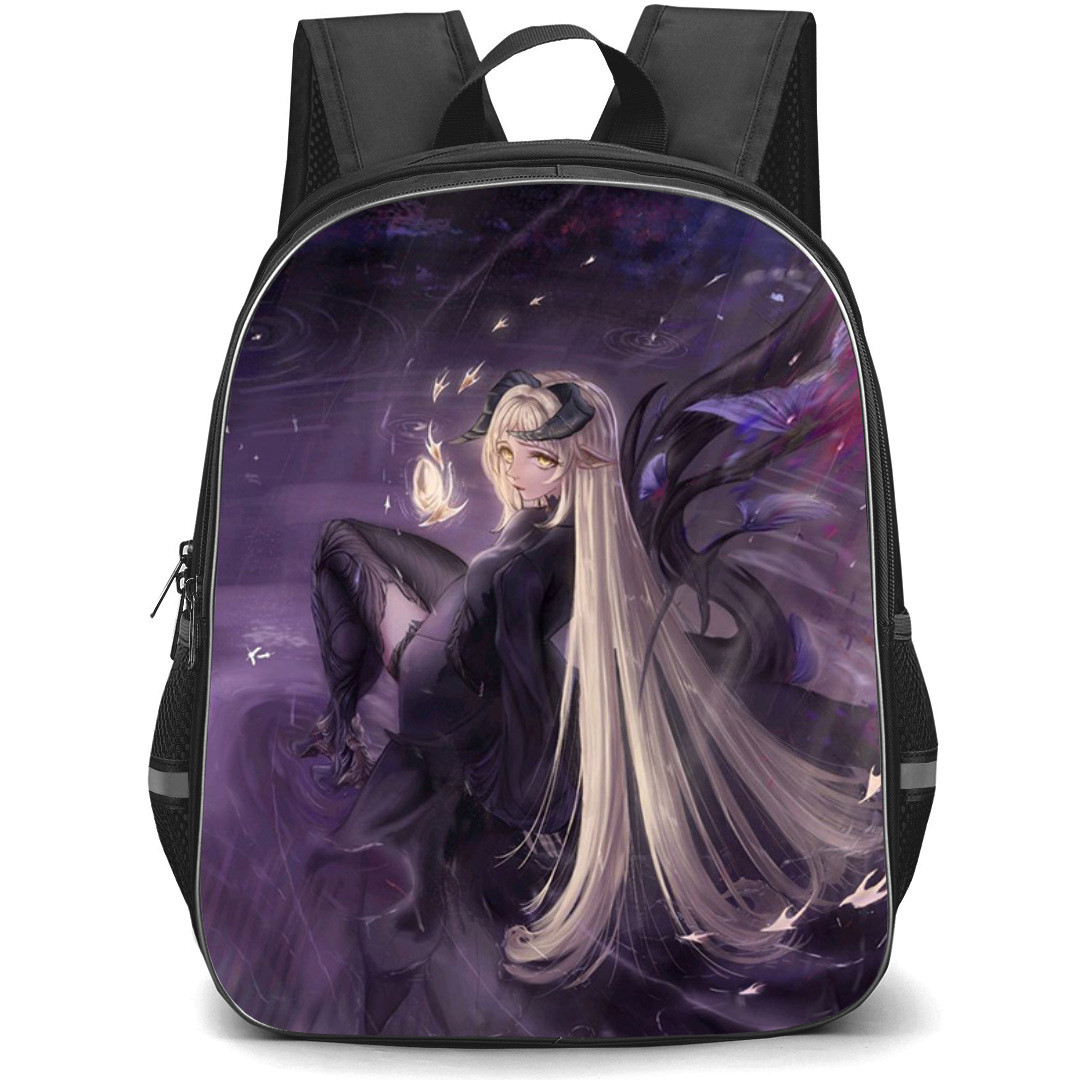 The Beginning After The End Sylvie Leywin Backpack StudentPack - Sylvie Leywin Sitting And Spreading Her Golden Hair Anime Art