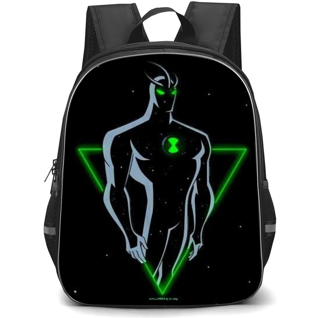 Ben 10 Backpack StudentPack - Ben10 Alien X Minimalist Art