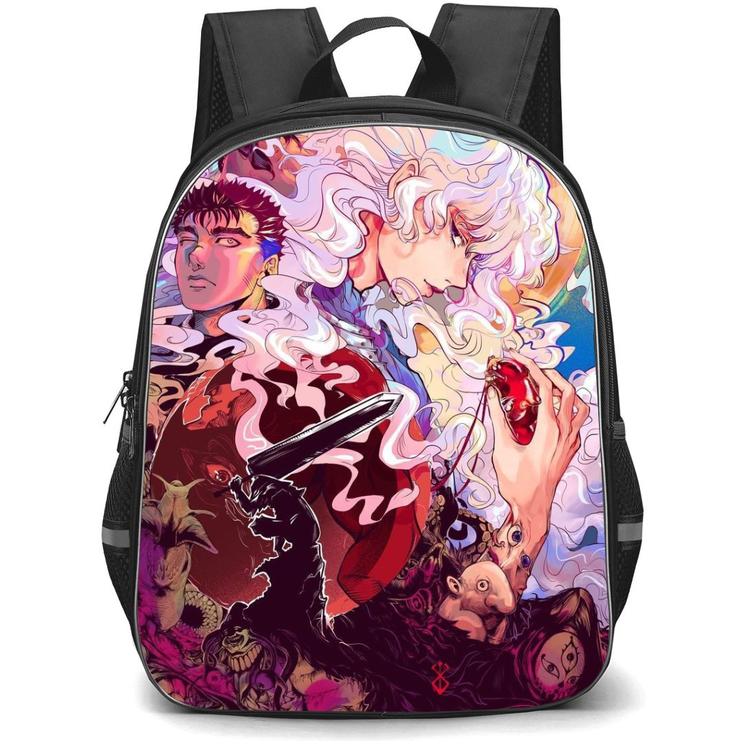 Berserk Backpack StudentPack - Berserk Character Fan Art Illustration Poster