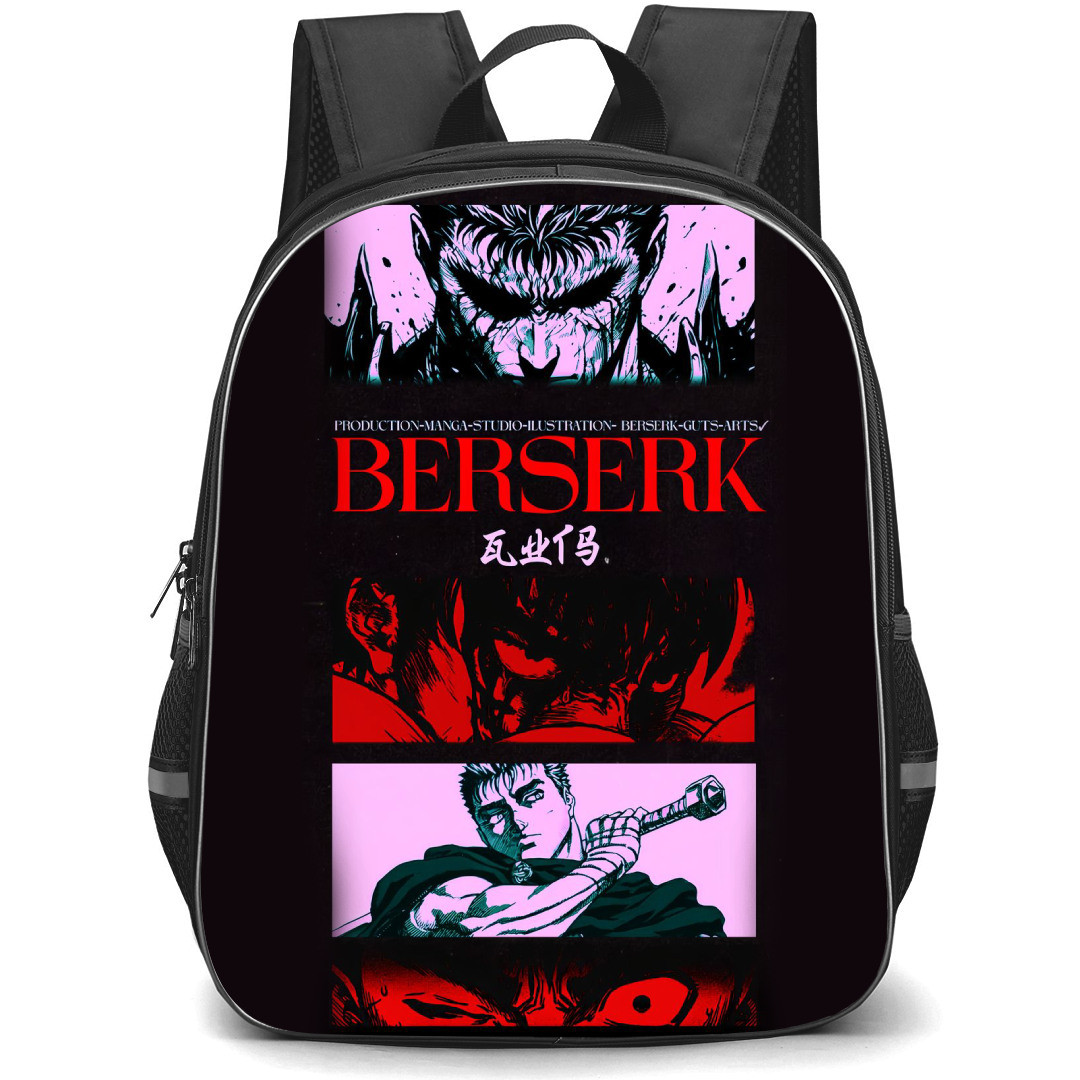 Berserk Guts Backpack StudentPack - Berserk Guts Aesthetic Anime Art Poster