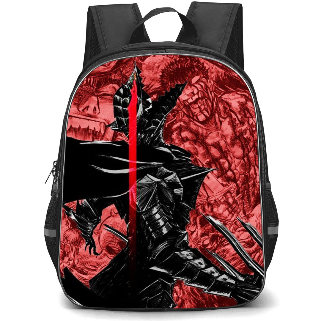 Berserk Guts Backpack StudentPack - Berserk Guts Classic Anime Art Poster