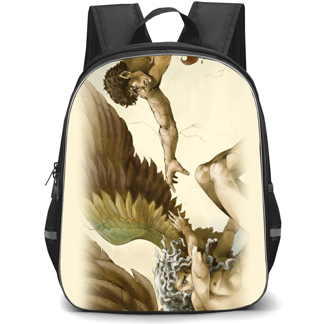 Berserk Backpack StudentPack - Berserk Guts And Griffith Anime Digital Art Poster