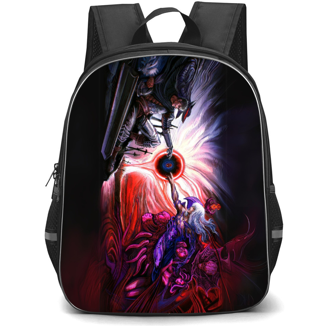 Berserk Backpack StudentPack - Berserk Guts And Griffith Dark Souls Art Poster