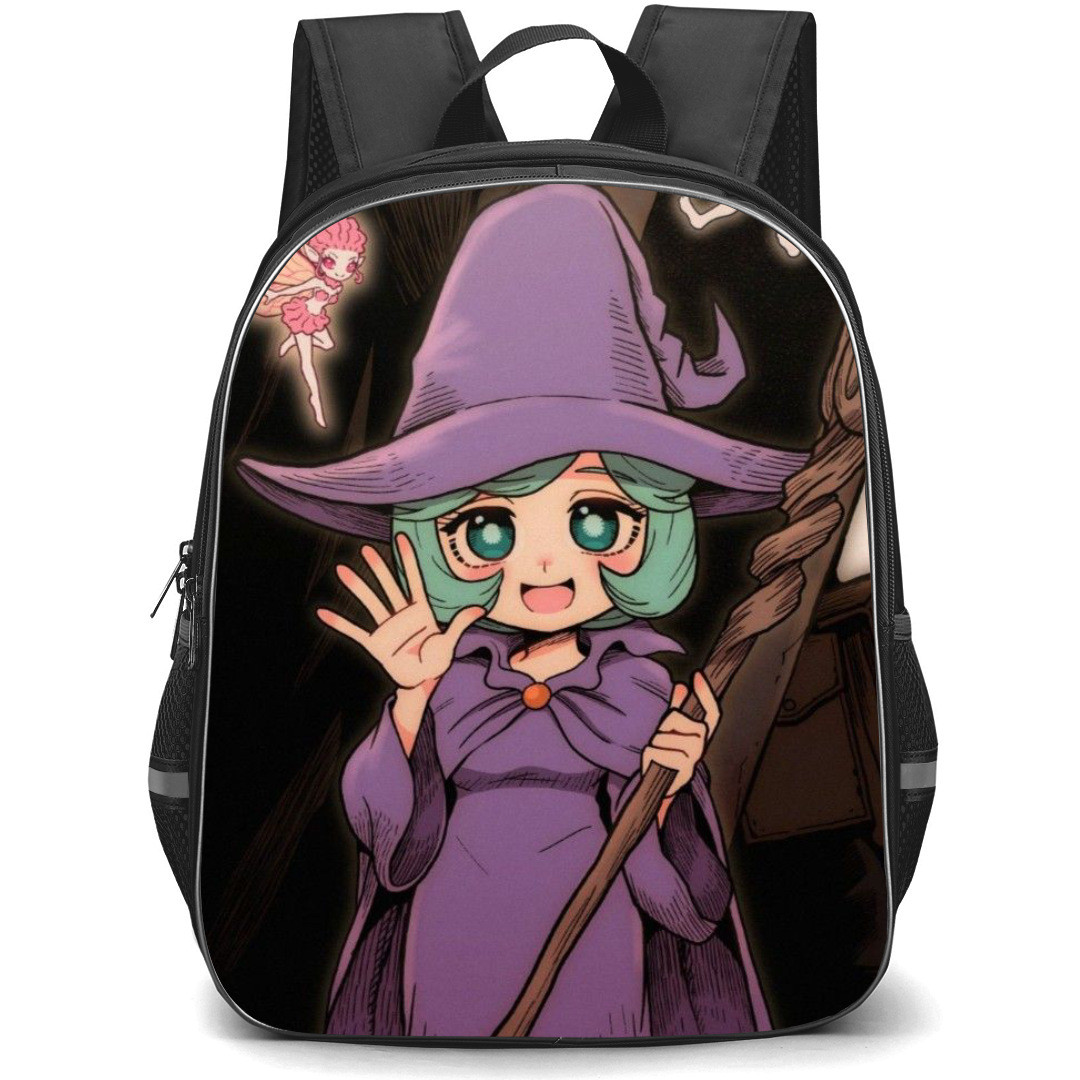 Berserk Schierke Backpack StudentPack - Berserk Schierke Standing With 2 Fairy Illustration Art Poster