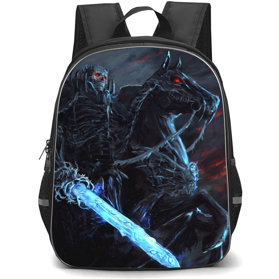 Berserk Skull Knight Backpack StudentPack - Berserk Skull Knight Sitting On Top Of A Horse Fan Art