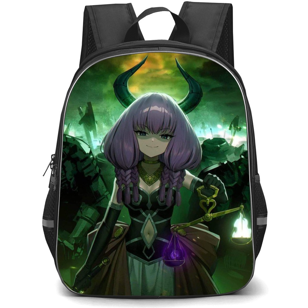 Beyond Journey's End Aura Backpack StudentPack - Aura Portrait Smiling Armor Background