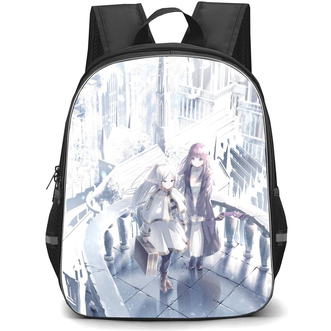 Beyond Journey's End Freiren Backpack StudentPack - Freiren Fern White City Background