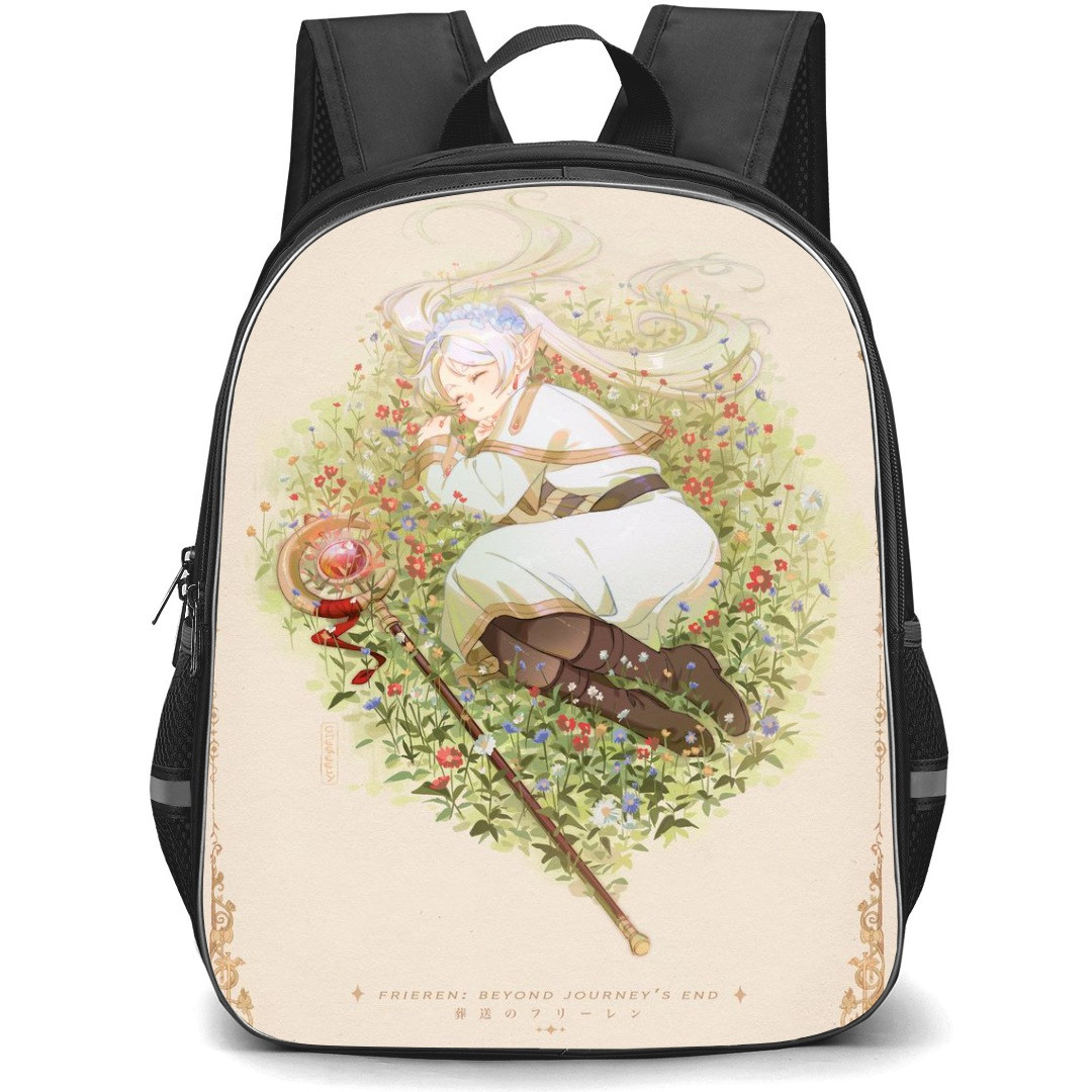 Beyond Journey's End Freiren Backpack StudentPack - Freiren Lying in Field Of Flowers