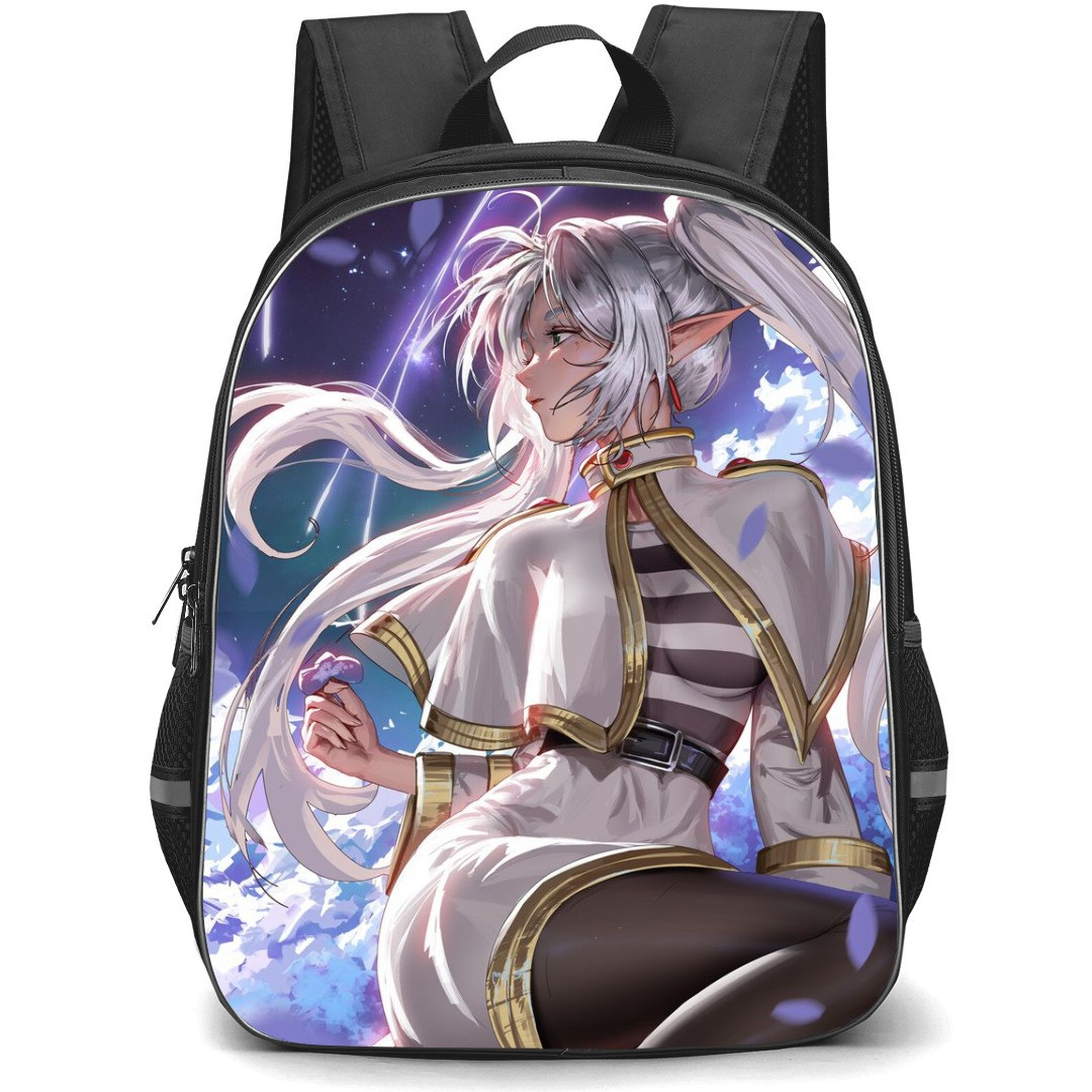 Beyond Journey's End Freiren Backpack StudentPack - Freiren Sitting On Flowers