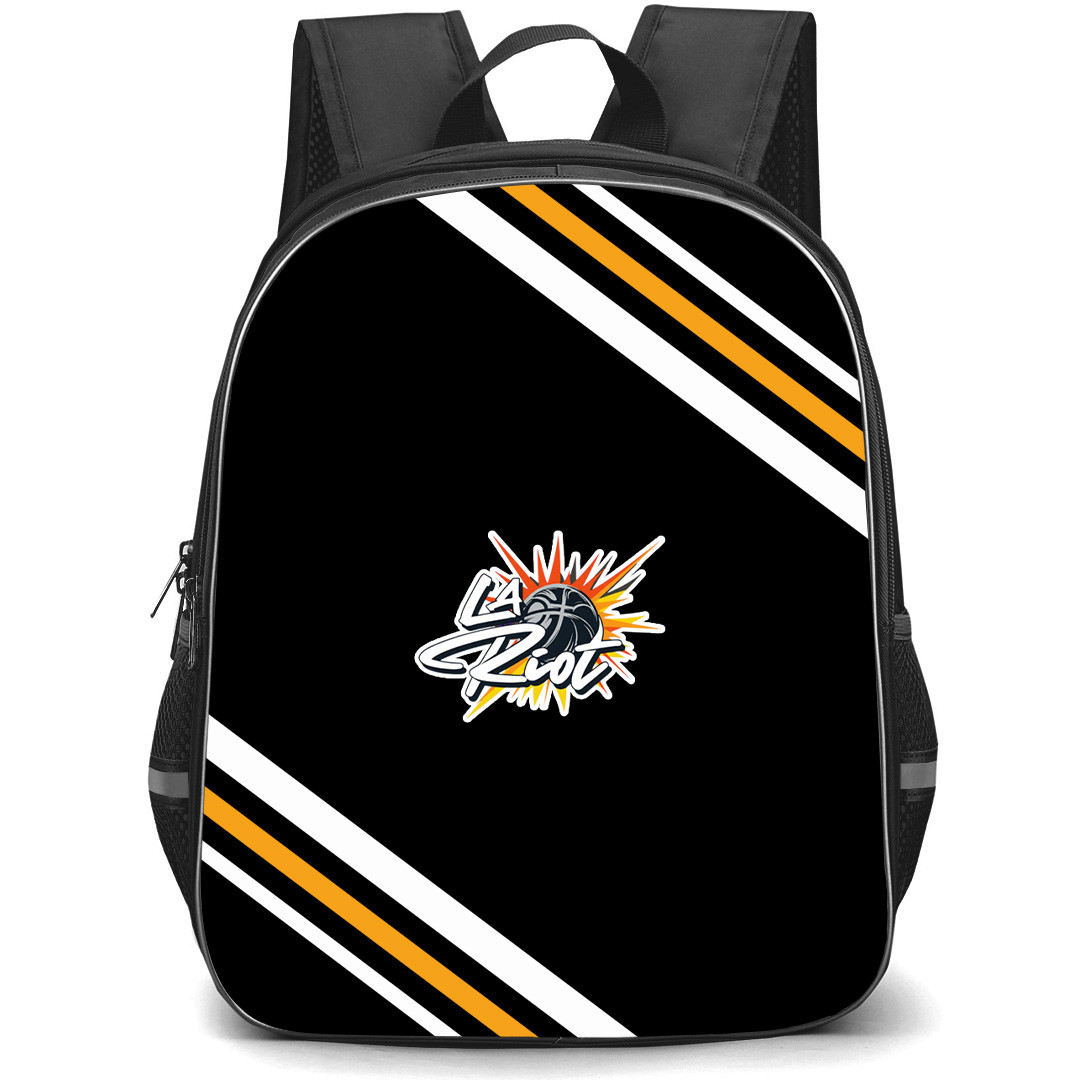 LA Riot Backpack School Bag StudentPack - LA Riot Large Logo With Stripe
