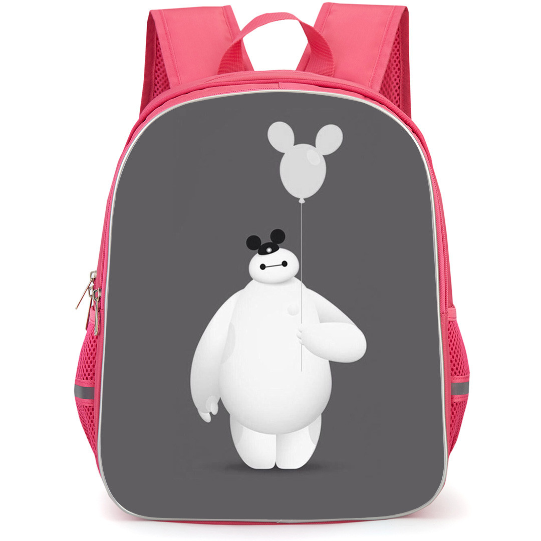 Big Hero 6 Baymax School Backpack StudentPack - Baymax Holding Mickey Mouse Balloon Portrait