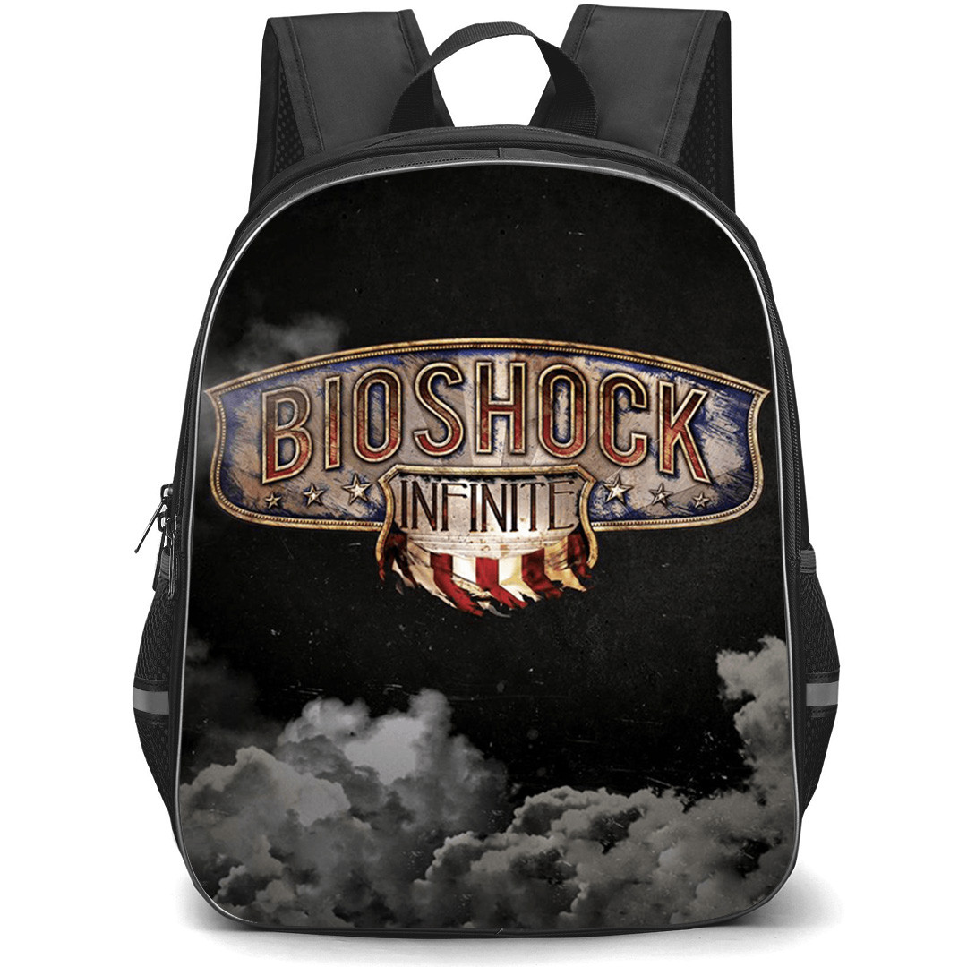 Bioshock Infinite Backpack School Bag StudentPack - Bioshock Infinite Logo on Nightsky