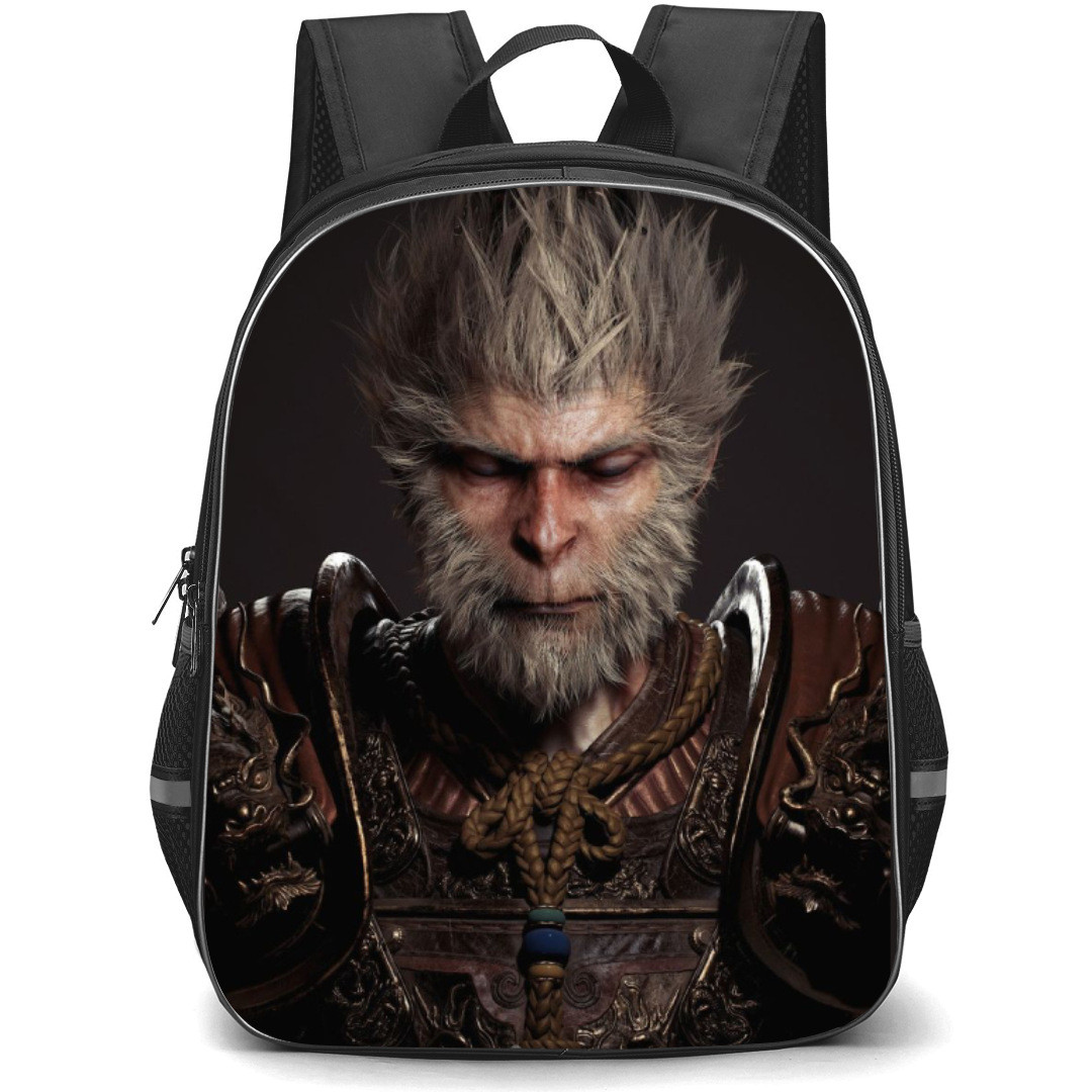 Black Myth Wukong Backpack StudentPack - Closed Eye Portrait