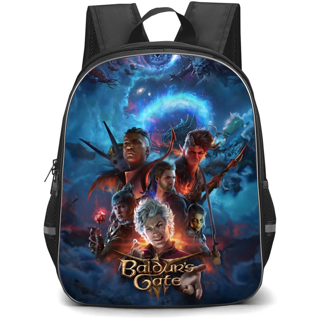 Baldur's Gate Backpack School Bag StudentPack - Baldur's Gate 3 Game Cover Art