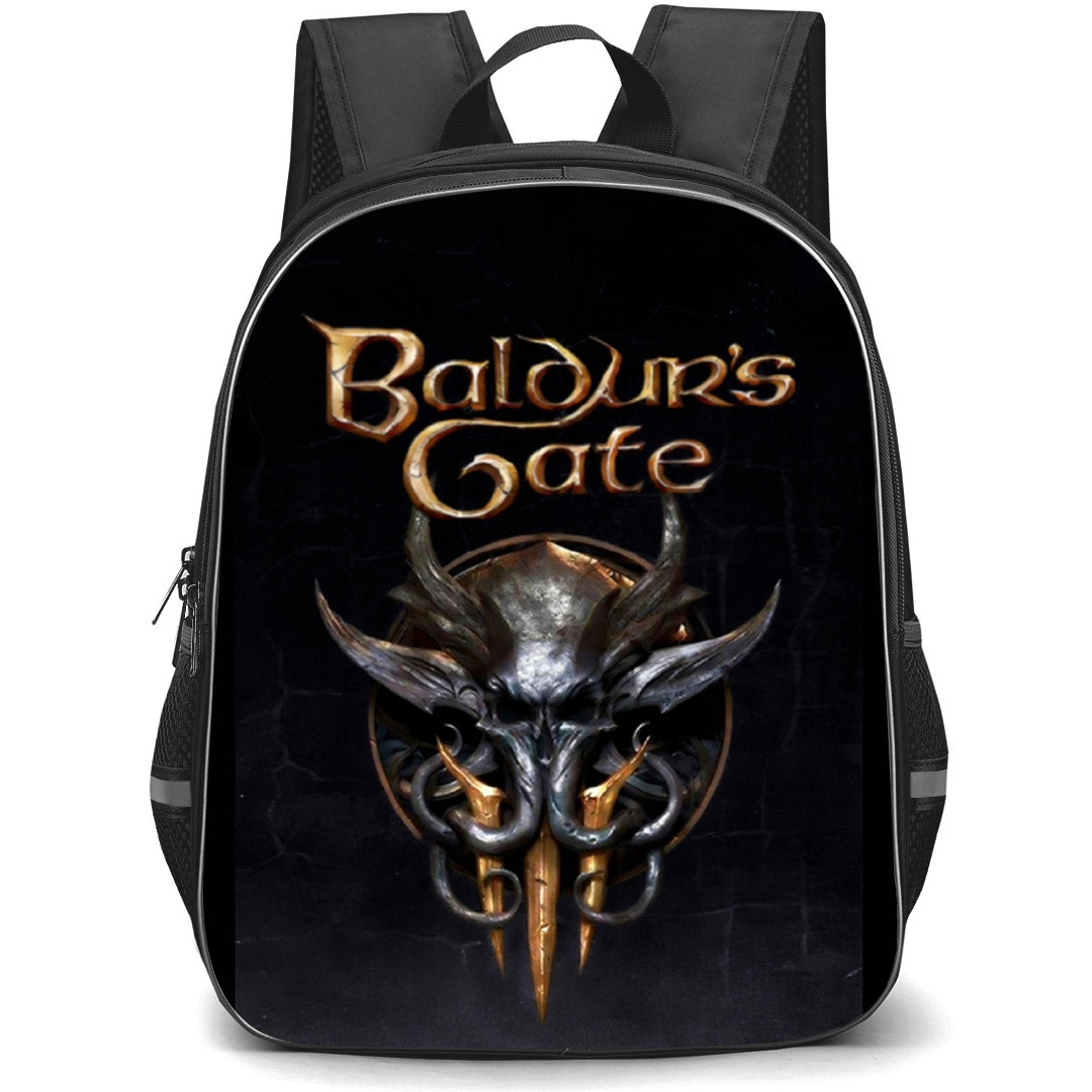Baldur's Gate Backpack School Bag StudentPack - Baldur's Gate 3 Game Logo Poster