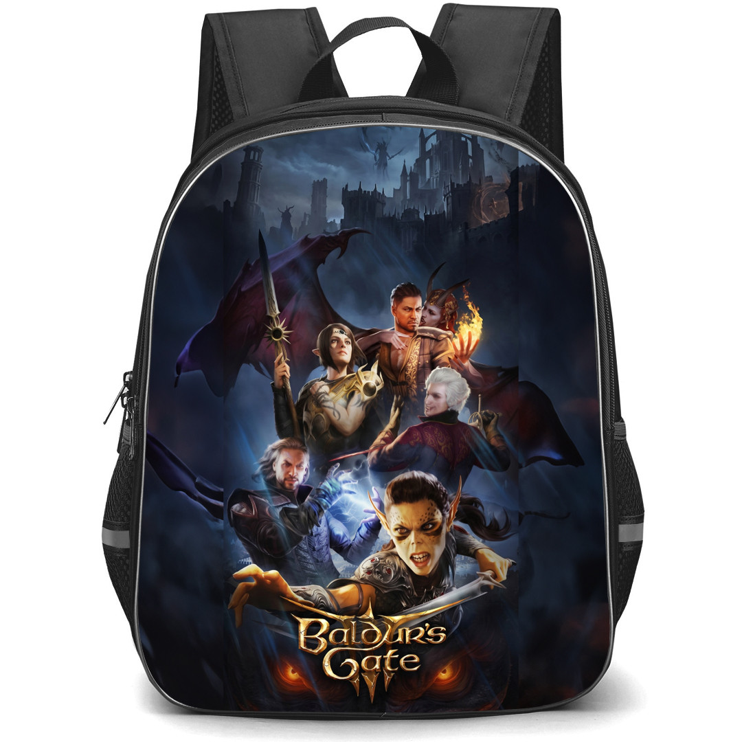 Baldur's Gate Backpack School Bag StudentPack - Baldur's Gate Characters Power Game Poster