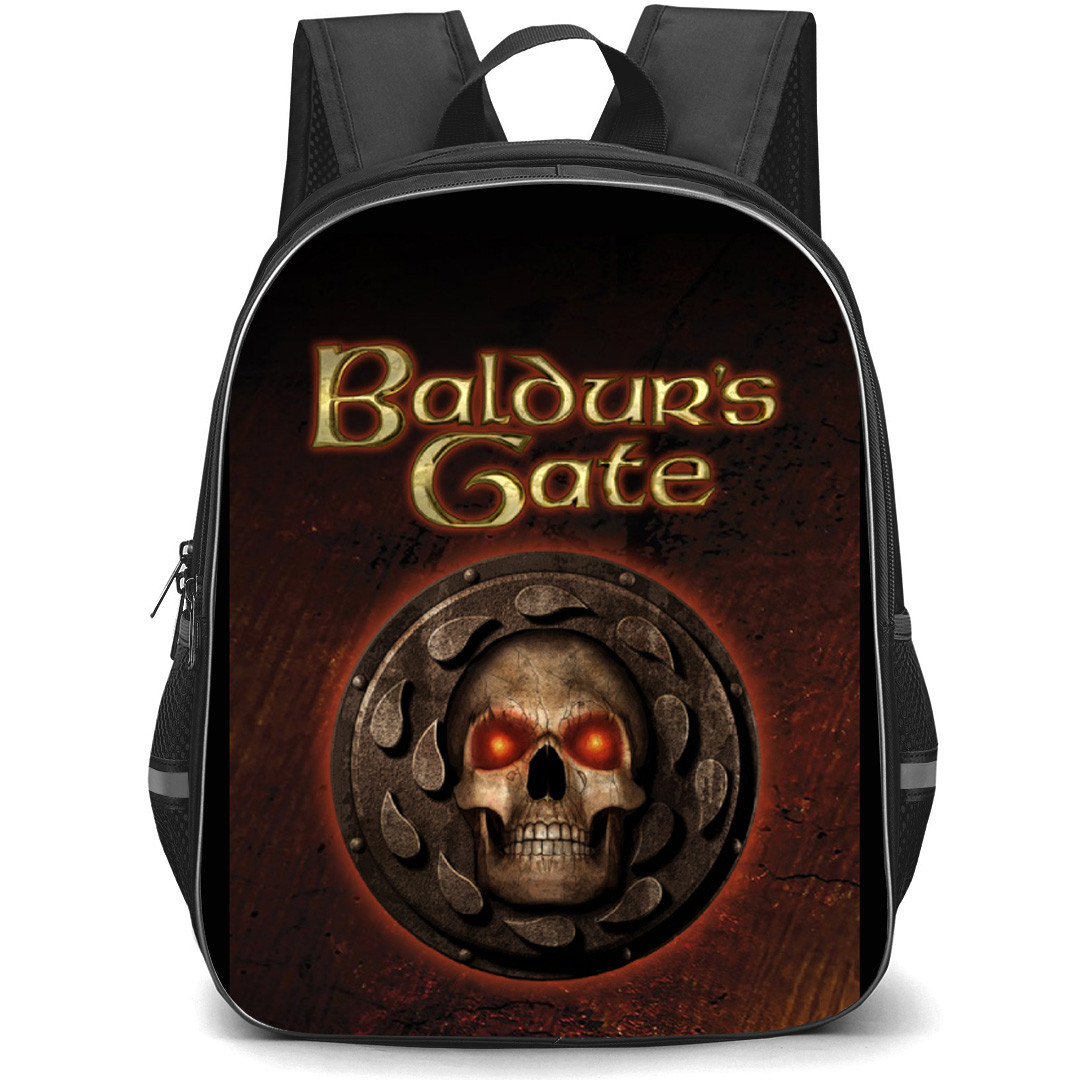 Baldur's Gate Backpack School Bag StudentPack - Baldur's Gate Game Logo Cover Art