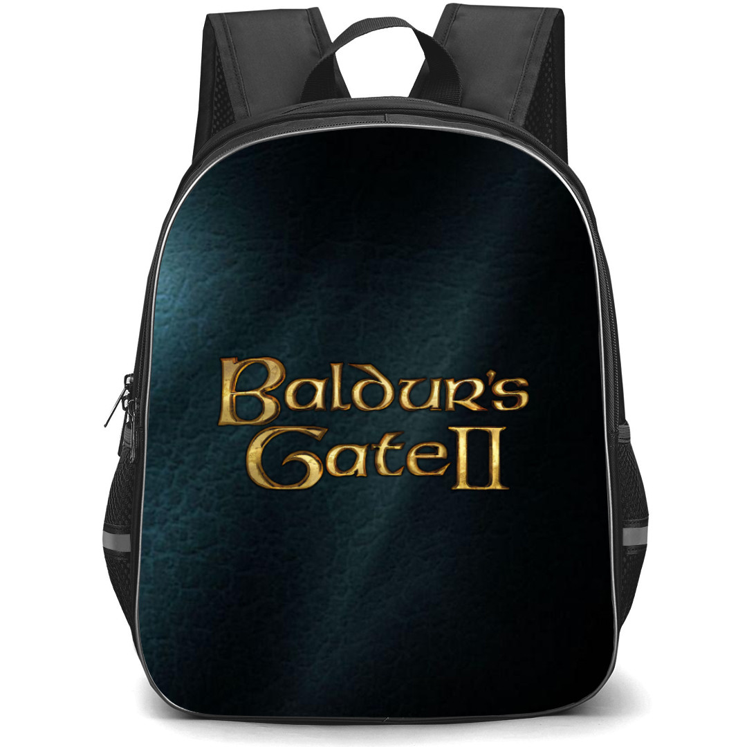 Baldur's Gate Backpack School Bag StudentPack - Baldur's Gate Logo Wordmark Poster