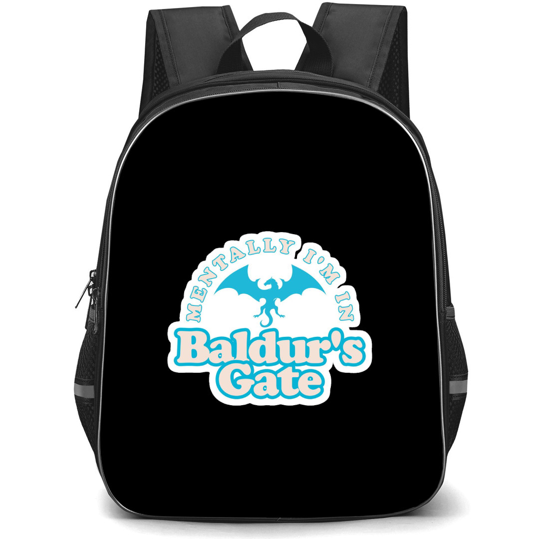 Baldur's Gate Backpack School Bag StudentPack - Baldur's Gate Mentally Im In Sticker
