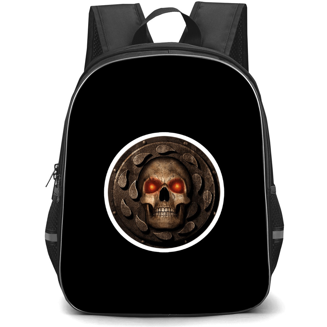 Baldur's Gate Backpack School Bag StudentPack - Baldur's Gate Skull Logo Sticker