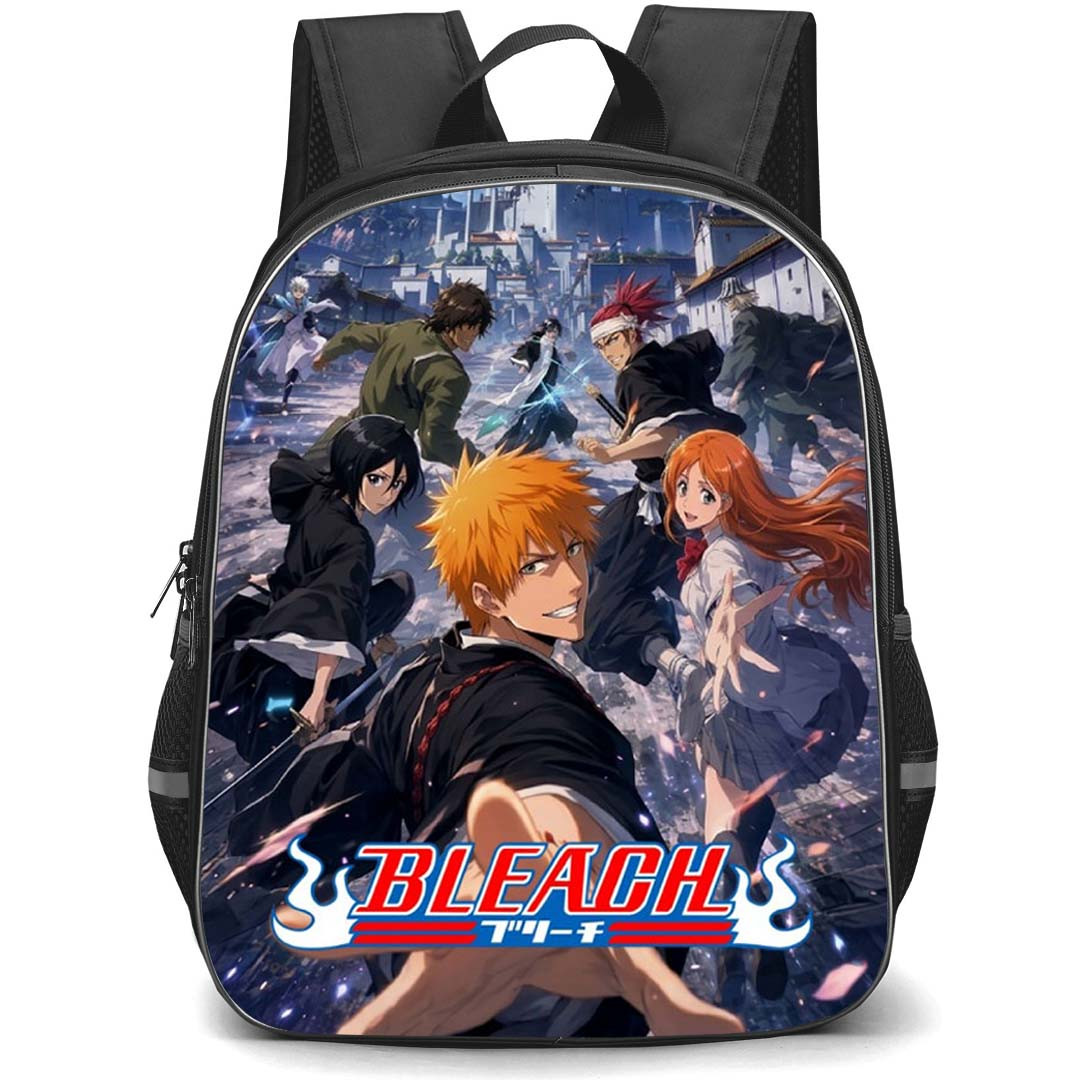 Bleach Backpack School Bag StudentPack - Bleach Ichigo Kurosaki Group Poster