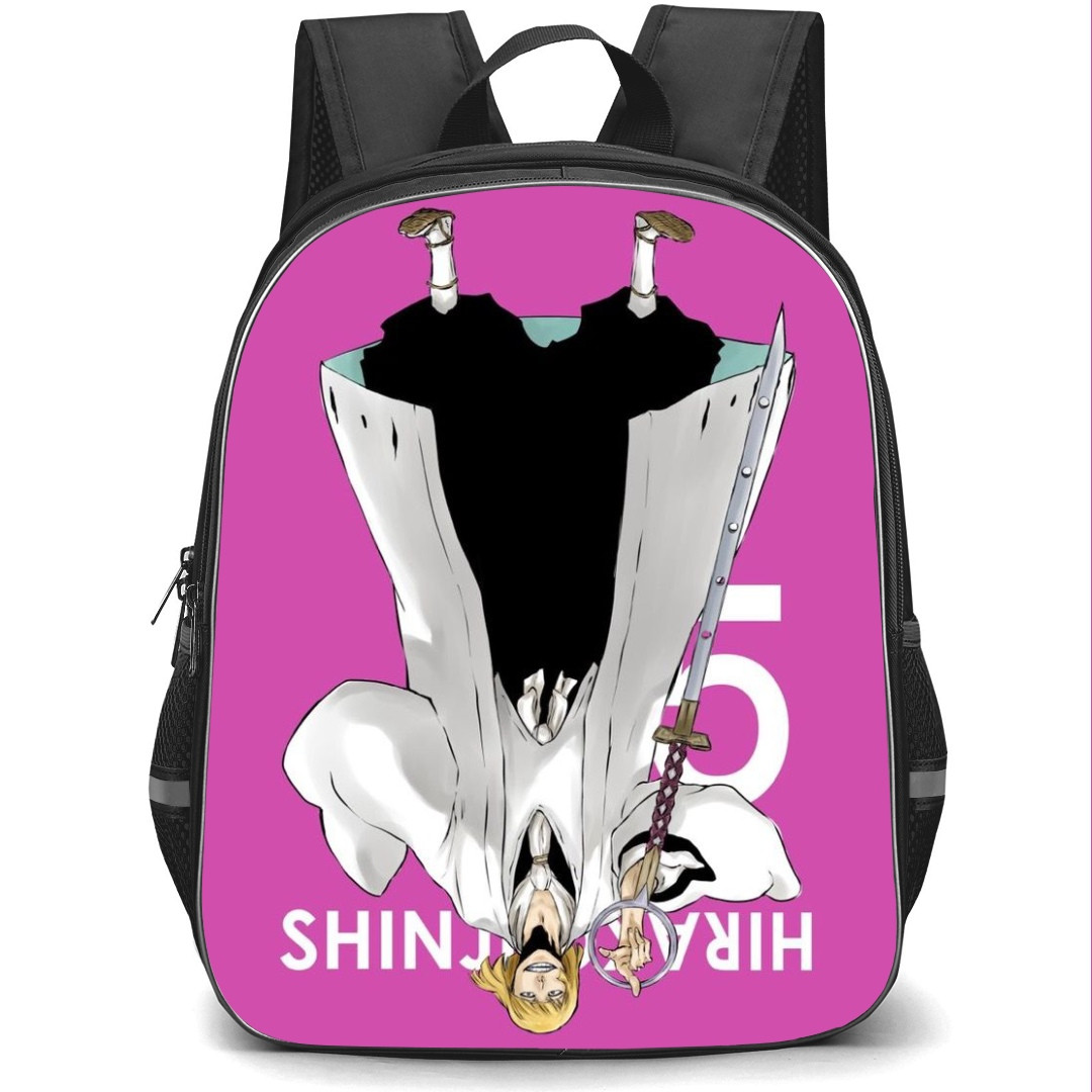 Bleach Shinji Hirako Backpack StudentPack - Shinji Hirako Manga Comic Art On Pink Background