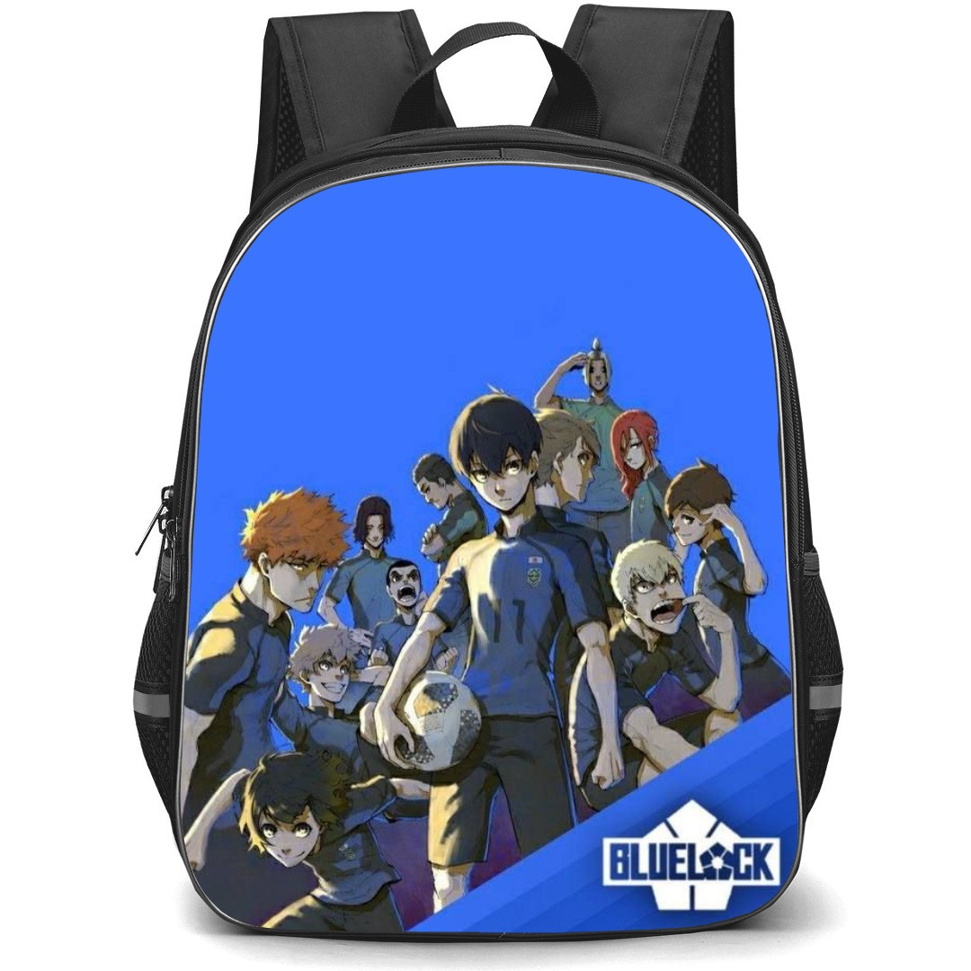 Blue Lock Backpack StudentPack - Characters On Blue Background