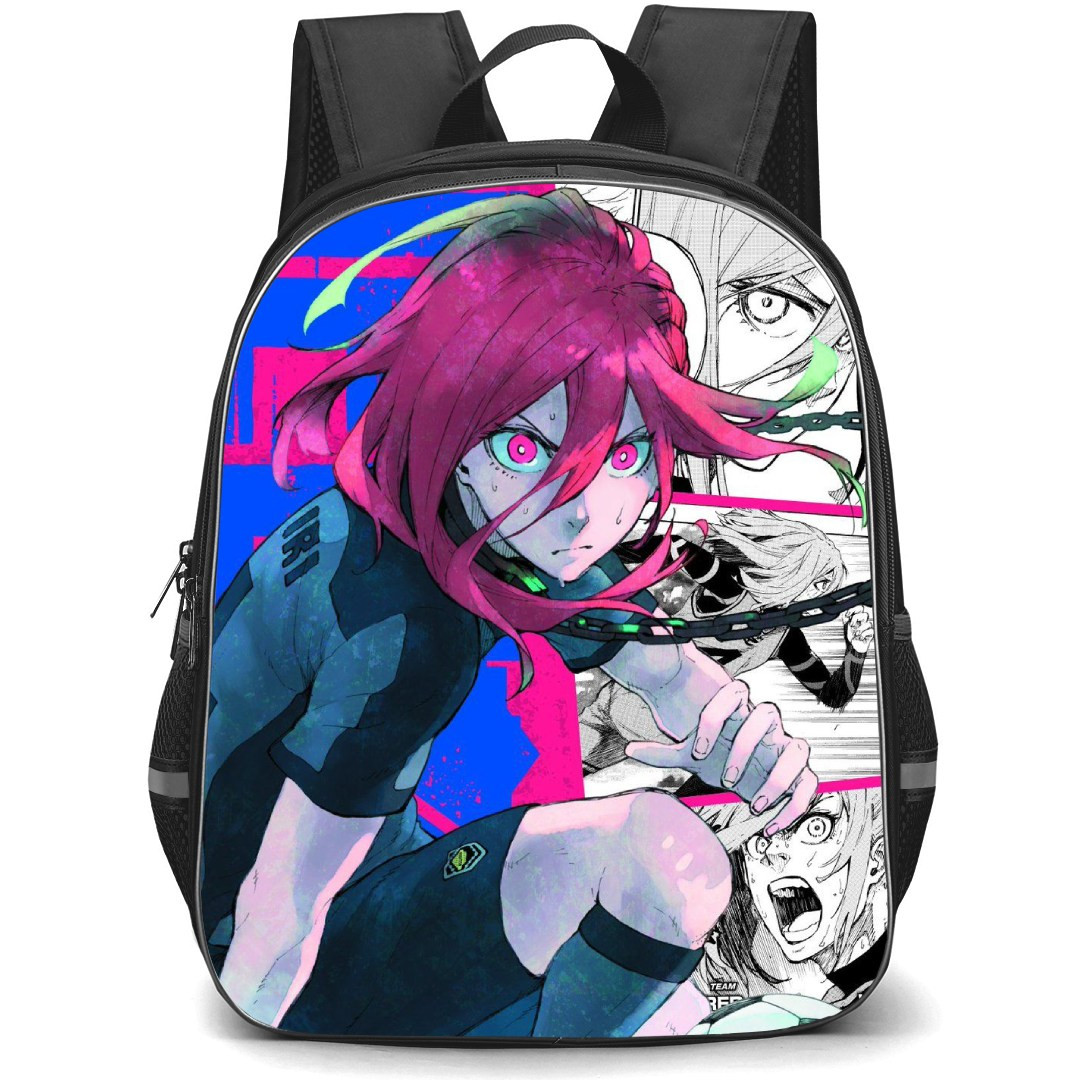 Blue Lock Hyoma Chigiri Backpack StudentPack - Hyoma Chigiri Collage Comic Art
