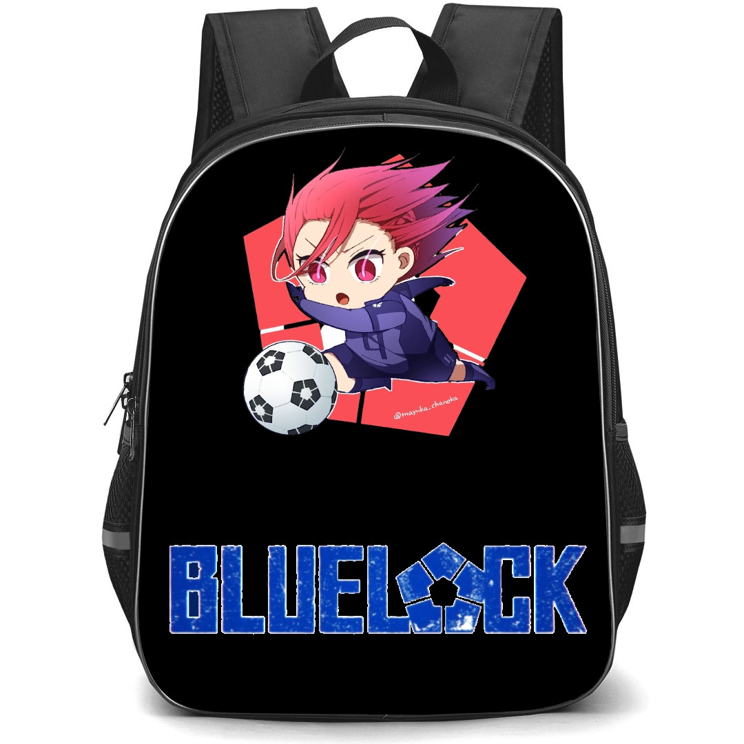 Blue Lock Hyoma Chigiri Backpack StudentPack - Hyoma Chigiri Playing Chibi Art Sticker