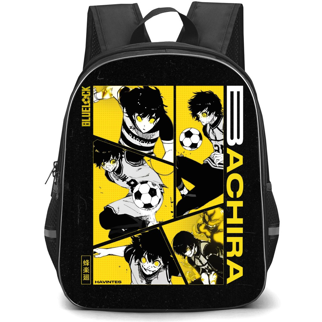 Blue Lock Meguru Bachira Backpack StudentPack - Meguru Bachira Collage Comic Art