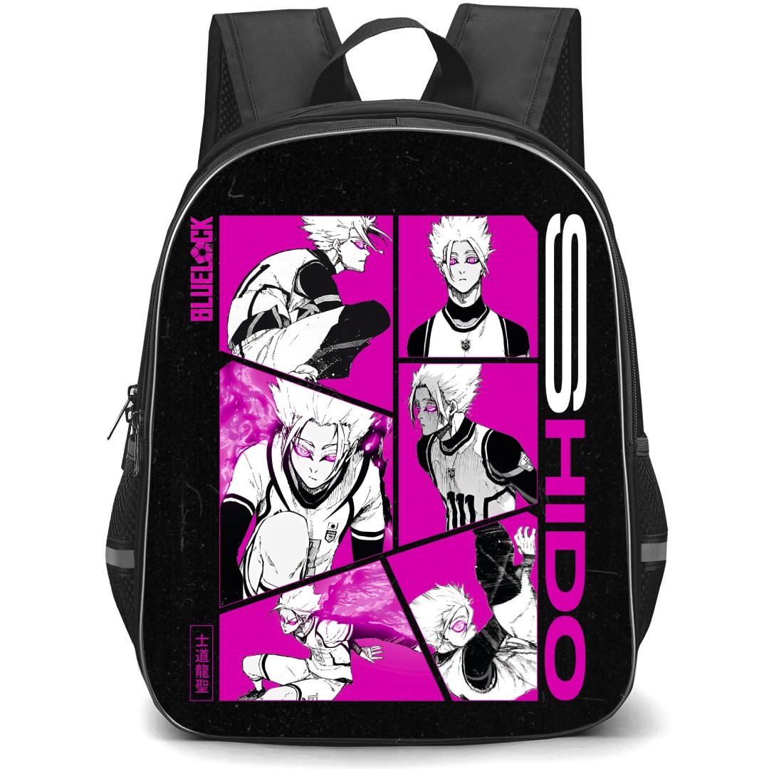 Blue Lock Ryusei Shido Backpack StudentPack - Ryusei Shido Collage Comic Art