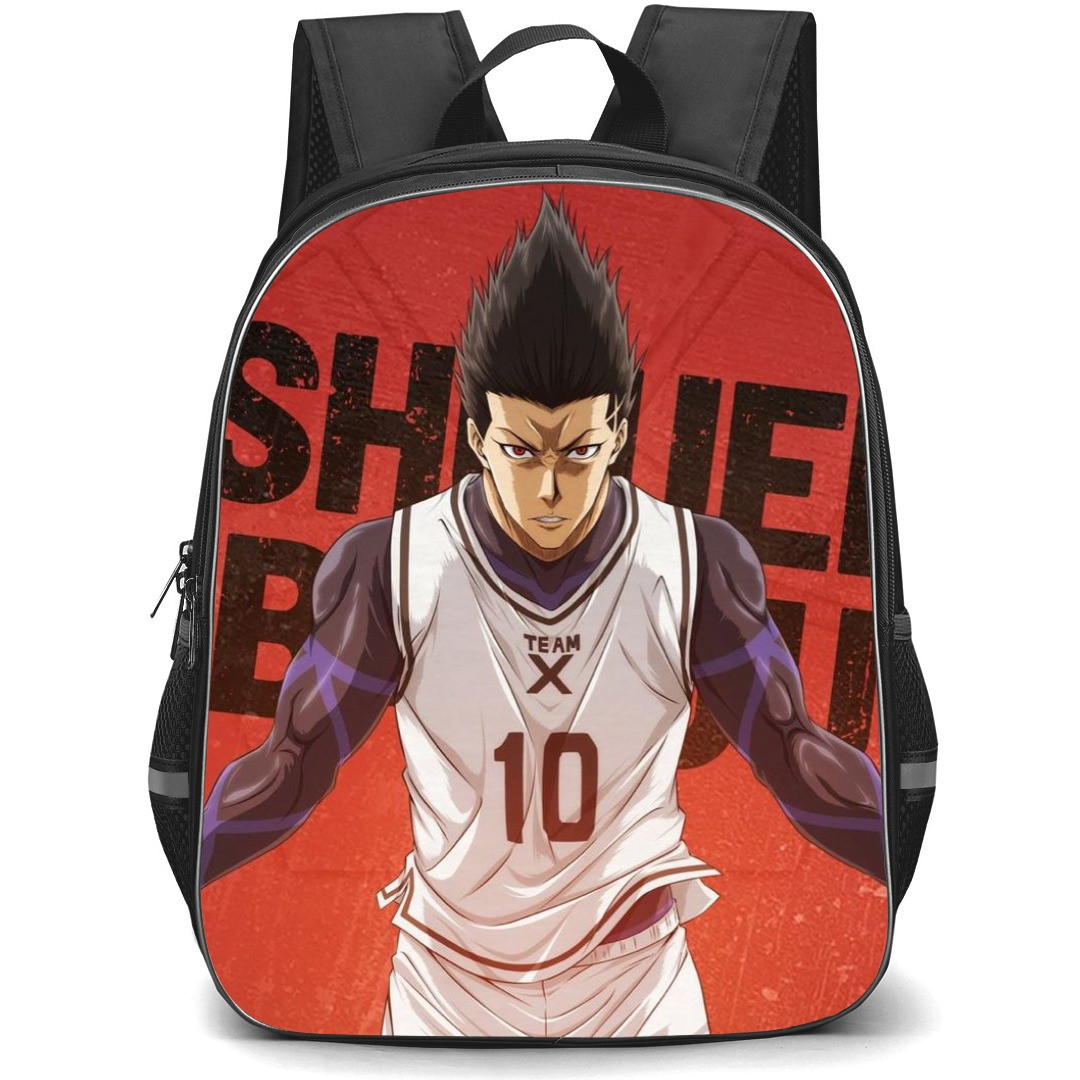 Blue Lock Shoei Baro Backpack StudentPack - Shoei Baro Portrait On Red Background