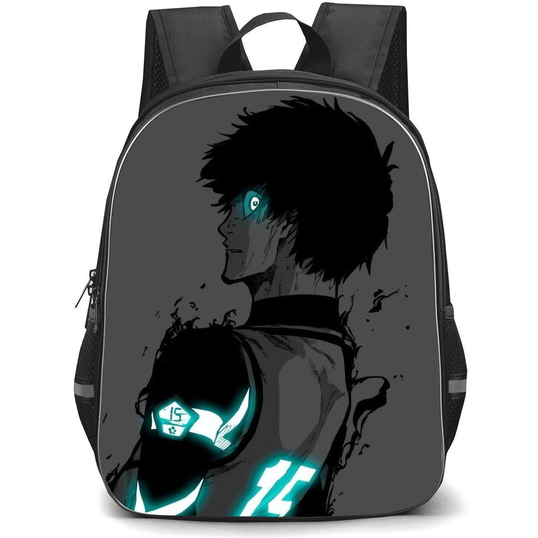 Blue Lock Yoichi Isagi Backpack StudentPack - Yoichi Isagi Back Portrait Comic Art