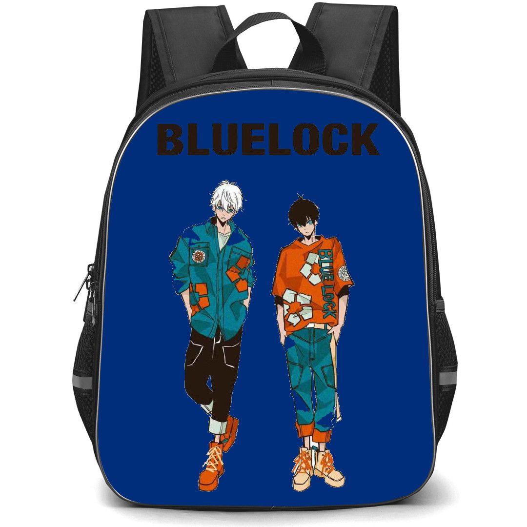 Blue Lock Backpack StudentPack - Yoichi Isagi Seishiro Nagi Illustration On White Background