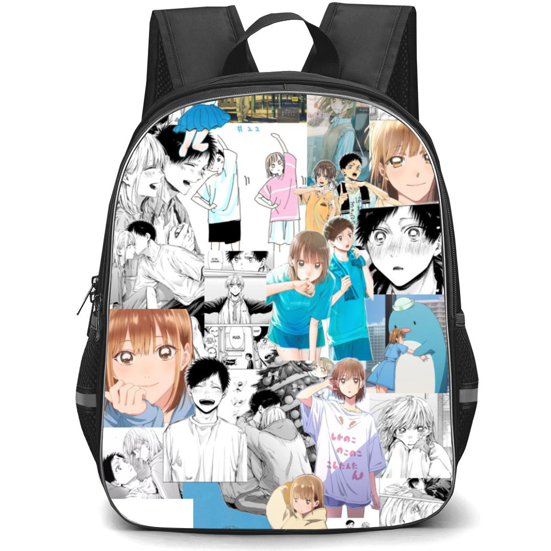Blue Box Backpack StudentPack - Blue Box Anime Art Collage Poster
