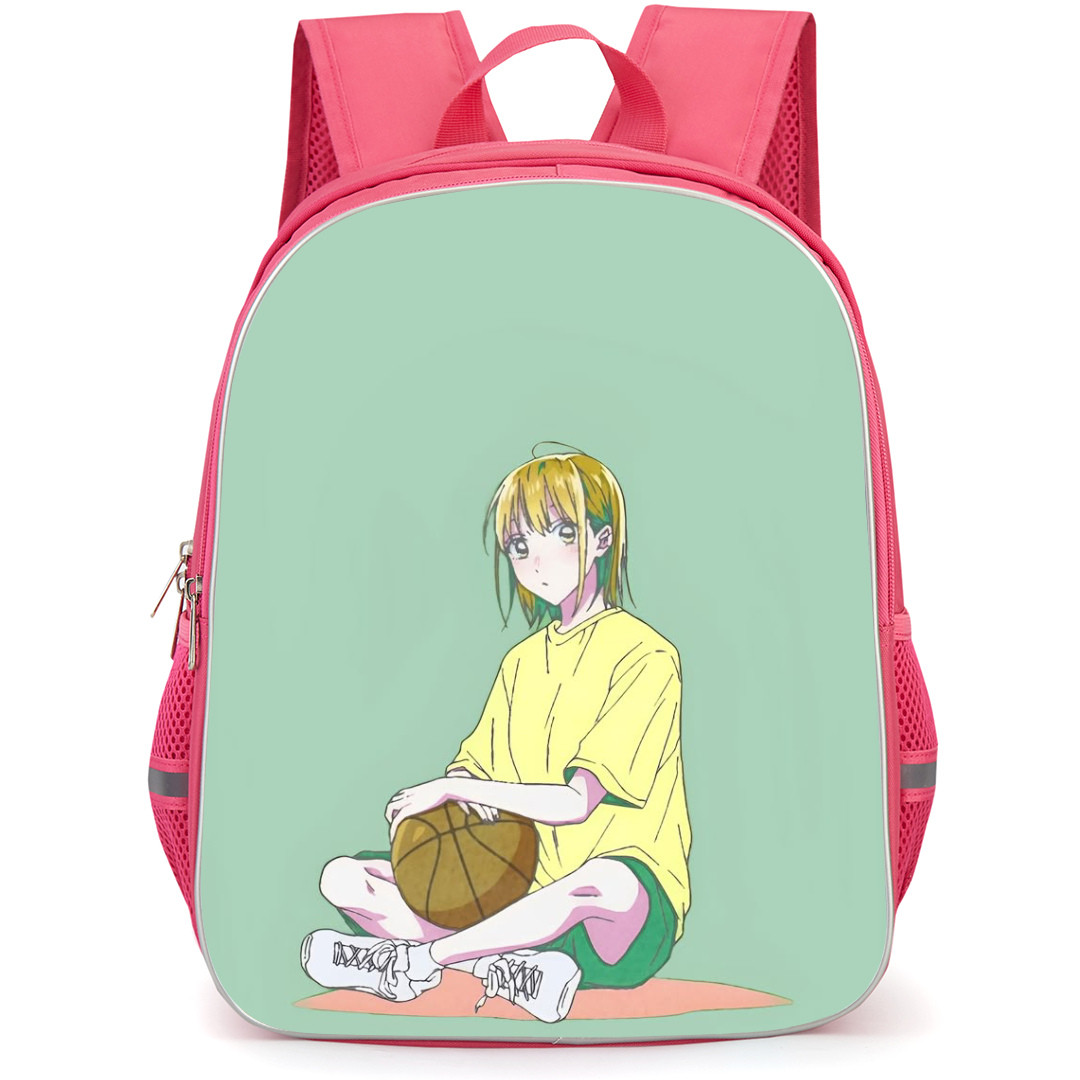 Blue Box Chinatsu Kano Backpack StudentPack - Chinatsu Kano Sitting Anime Art Sticker