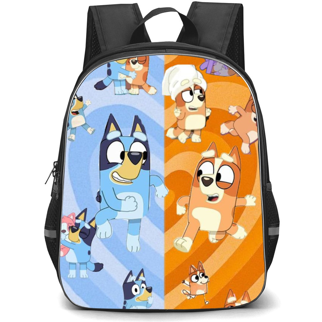 Bluey School Backpack StudentPack - Bluey And Bingo Collage