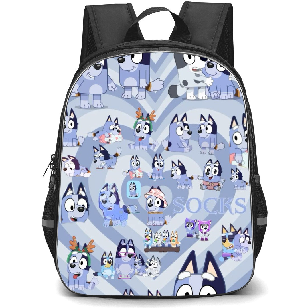 Bluey School Backpack StudentPack - Bluey Collage Socks