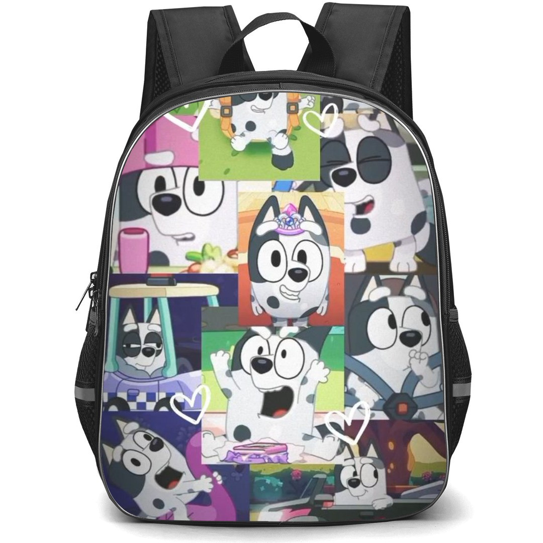 Bluey Muffin School Backpack StudentPack - Muffin Collage