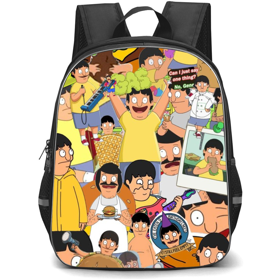 Bob's Burger Gene Belcher Backpack StudentPack - Gene Belcher Collage
