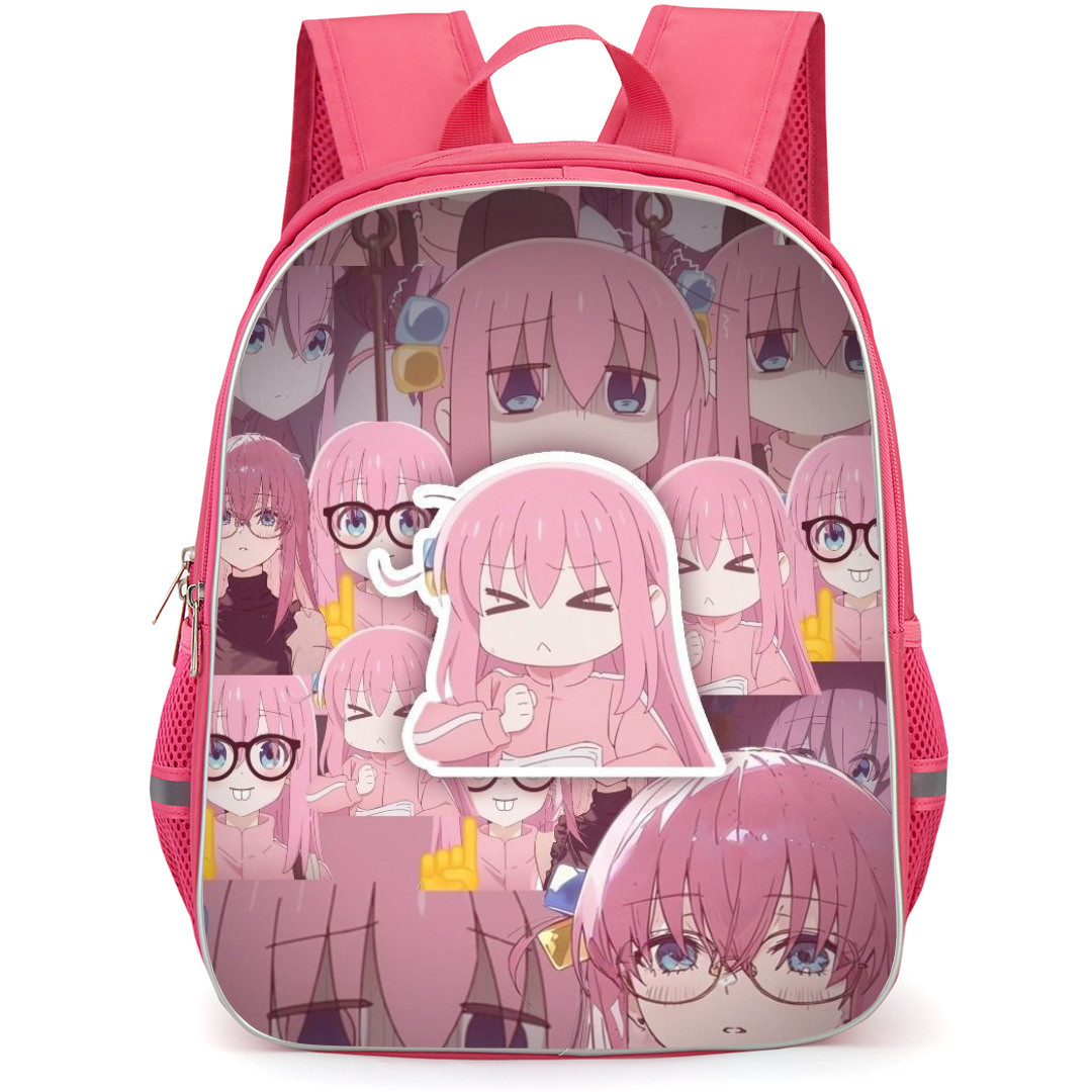 Bocchi The Rock Hitori Gotoh Backpack StudentPack - Hitori Gotoh Anime Art Sticker On Collage Poster