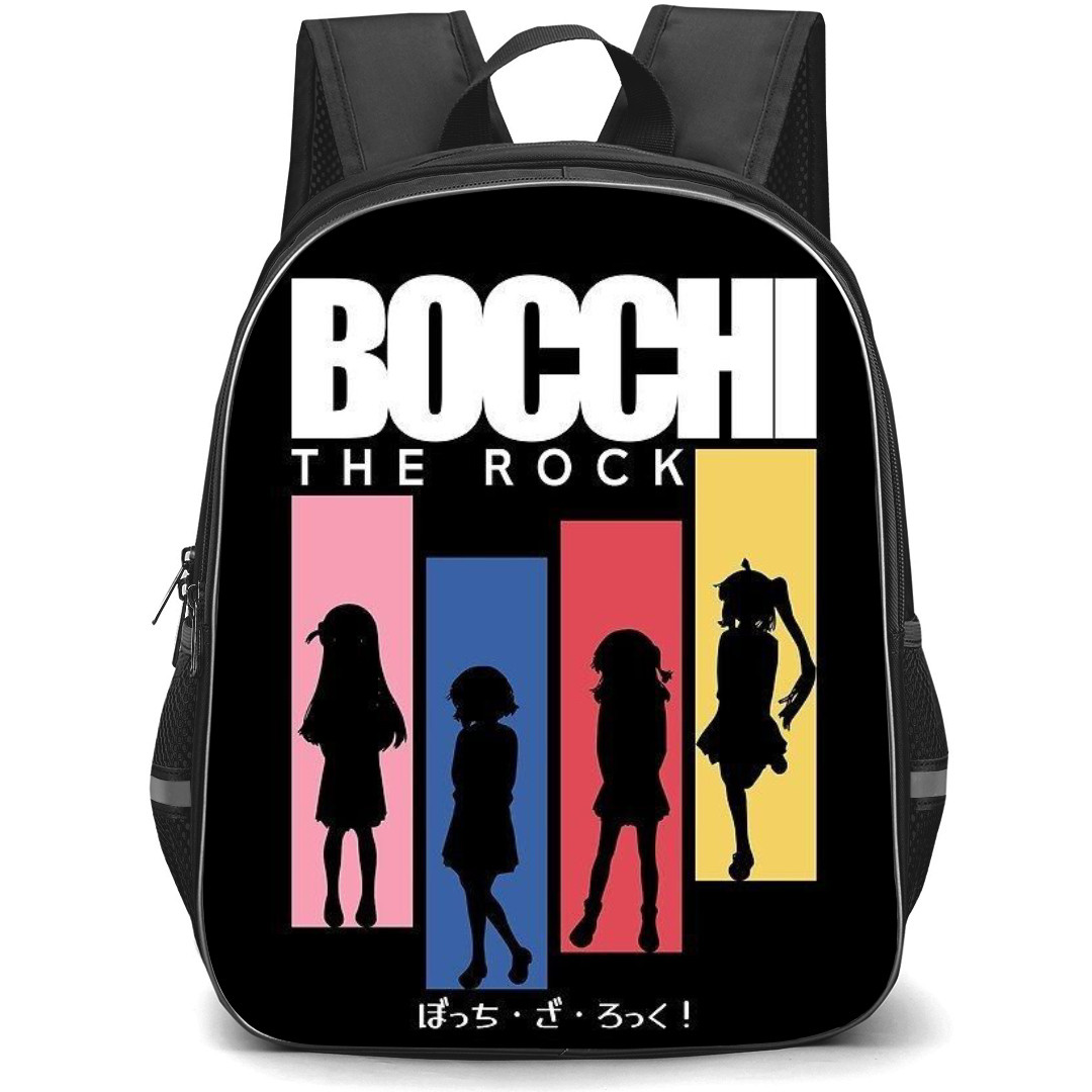 Bocchi The Rock Backpack StudentPack - Bocchi The Rock Kessoku Band Silhouette Poster