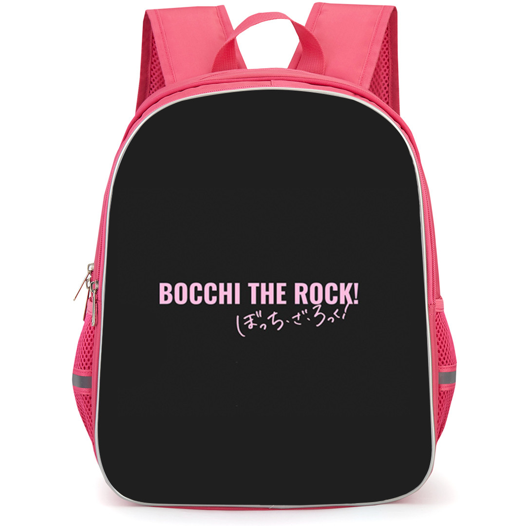 Bocchi The Rock Backpack StudentPack - Bocchi The Rock Logo On Black Background Sticker