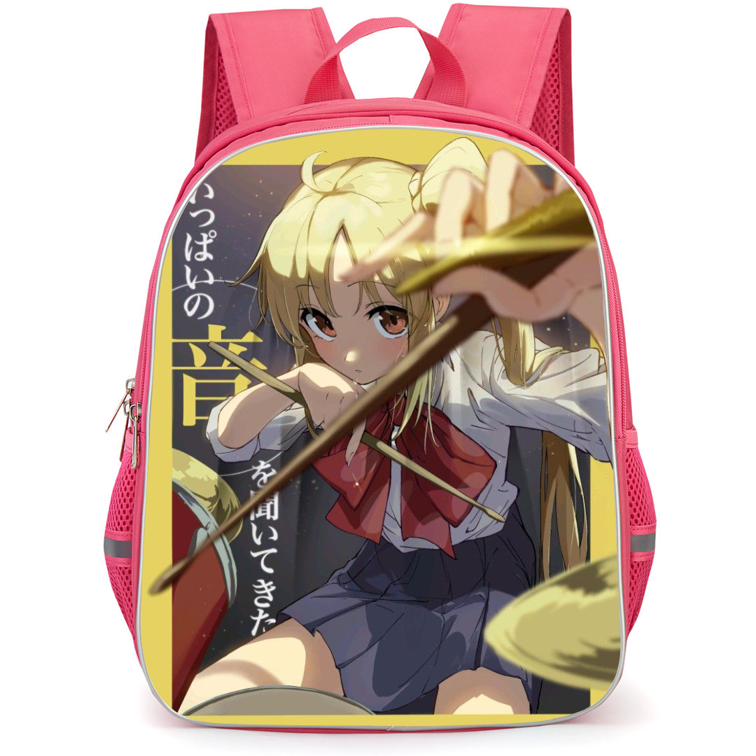 Bocchi The Rock Nijika Ijichi Backpack StudentPack - Nijika Ijichi The Drummer of Kessoku Band Poster