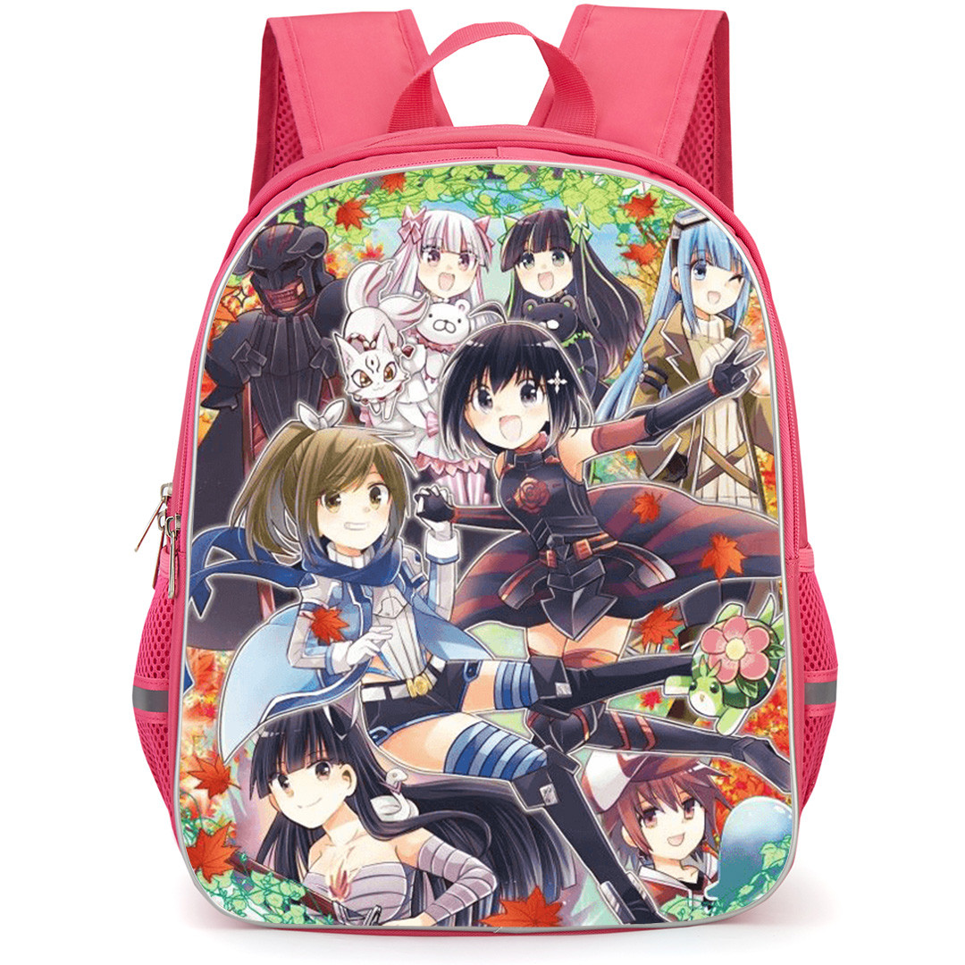 Bofuri I Don't Want to Get Hurt so I'll Max Out My Defense Backpack School Bag StudentPack - Fantasy Style Characters Collage