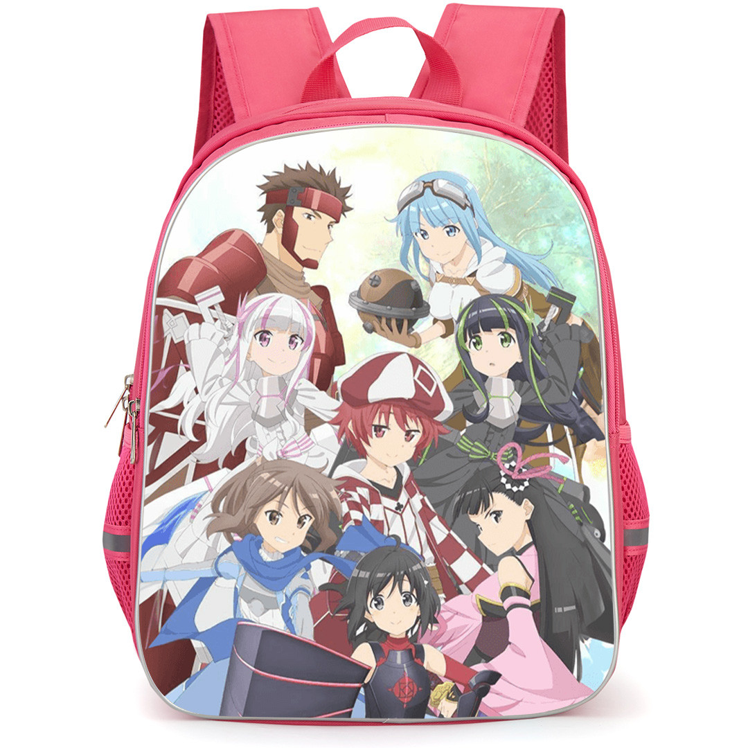 Bofuri I Don't Want to Get Hurt so I'll Max Out My Defense Backpack School Bag StudentPack - Group of Friends Game Characters